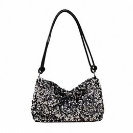 paillettes de couleur unie des sacs crossbody sacles simples sacs sac d'embrayage du soir sac de poche sac à main paillettes à bandoulières femelles o4vy #