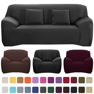 Effen Kleur Bankhoezen Voor Woonkamer Stretch Zitbank Hoes Bankhoes Loveseat Funiture Alle Warp Handdoek Kussenovertrekken 240306