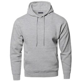 Effen kleur sweatshirts hoodies heren sweatshirt hoodie grijs wit zwart donkerblauw rood veel hooded sportkleding streetwear 231220