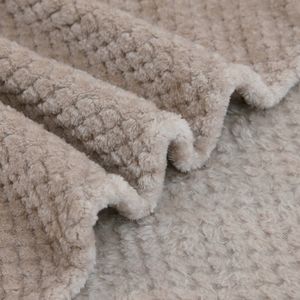 Vaste kleur verdikte ananas plaid flanel veet sofa cover aangepaste deken zacht en comfortabel