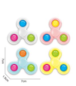 Décompression couleur unie tri-face fidget jouet anti-stress loisirs