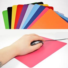 Couleur solide Ultra-Thin Party Favor Computer Student Game Mouse Pad Odorless Non-Slip