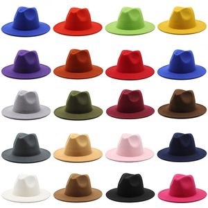 Color sólido Venta al por mayor Sombreros Fedora Mujeres y hombres Niños en diseños de verano de ala ancha y grande Unisex 62 220725