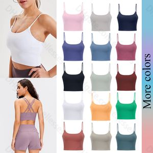 Effen kleur Dames Yoga BH Slim Fit Sportbeha Fitnessvest Sexy ondergoed met verwijderbare borstkussentjes Zachte beha Zweetafvoerend Ademend Lingerie