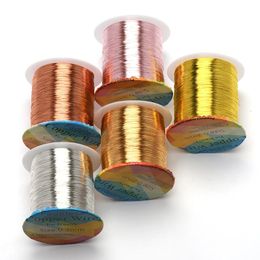 Solid colorfast koperdraad Akaste tarnistant kralendraad Diy Craft Bracelet ketting snoer snoer sieraden maken Accessoires 240410