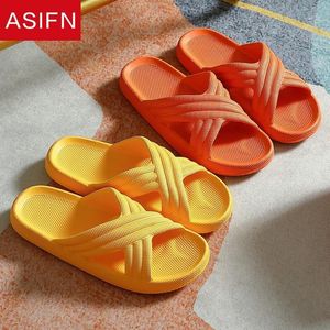 Solid Cross Band Indoor Dames Bad Slippers Comfortabele EVA Girls Platform Schoenen Antislip Huis Dames Dia's Flip Flop