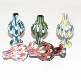 Accessoires de fumer en verre solide Carb Cap Dôme universel coloré pour conduites d'eau Dab Oil Rigs Quartz banger Nails