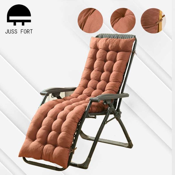 Solide long coussin tapis pour fauteuil inclinable à bascule chaise en rotin pliant épais jardin soleil salon coussin de siège canapé tatami tapis pas de chaise 210611