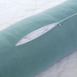 Solid Long Round Maternity Pillow Bolster voor bedden slaapkamer bank achter kussen