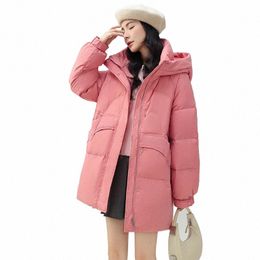 Solide Lâche Puffer Veste Femmes Jaqueta Femina À Capuchon Col Montant Manteau 2023 Hiver Épais Chaud Pardessus Femme Mujer B55 Z2PZ #