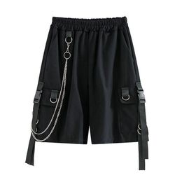 Solid Men S Shorts Summer Mens Beach Linten Black Hip Hop Streetwear Casual Male Sportswear Homme Clothing 220714
