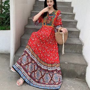 Vestido midi sólido algodón de manga corta y lino harajuku de gran tamaño mujer mujer verano