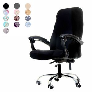Solid Office Chair Covers Anti-Dirty Stretch Spandex Computer Seat Cover Verwijderbare slipcovers voor S 220302