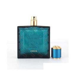 Diseñador de perfume sólido Colonia Per Eros para mujeres y hombres 100 ml Azul Eau De Toilette Fragancia de larga duración Spray Premeierlash Drop De Dho7G