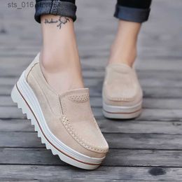 Solid Round Toe Casual Loafers Jurken vrouwelijke nieuwe sneakers ademende vrouwen schoenen flats plus size zapatos de mujer t230826 330
