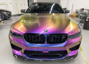 HD Super Gloss Chameleon Vinyl Car Wrap Film Unicorn Colorflip Vinyl Wikkelfilmstickers 1.52x18m Roll