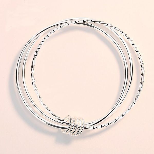 Pulsera de plata maciza Enviar novia Adornos del departamento Sen Sansheng Iii Brazalete femenino puro