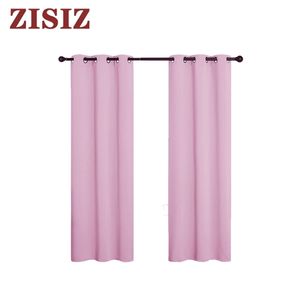 Solid Small Blackout Short Gordijn voor Keuken Gordijn Venster Woonkamer Slaapkamerbehandelingen Woondecoratie Drapes 210913