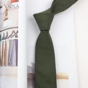 Cravate en coton doux et solide pour hommes, 6cm, slim, rouge, bleu, costume d'affaires, smoking, fête de mariage, accessoire de cravate