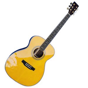 Table en épicéa massif guitare acoustique jaune type D 28 modèle 41 