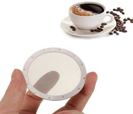 Filtre d'écran de café à mailles lavables réutilisable en acier inoxydable solide pour filtre à cafetière Aeropress Filtres réutilisables ZA23822388574