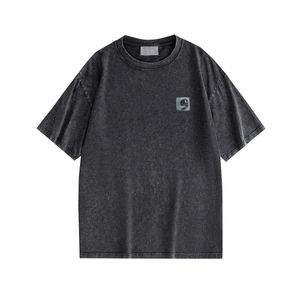 Effen zomer T-shirt voor heren dameskleding Letterprint O-hals T-shirt met korte mouwen Zachte zweetabsorberende stof Ademend sweatshirt