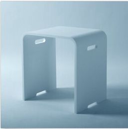 Taburete de muebles de piedra de superficie sólida Taburete de baño Silla de ducha de vapor de baño 16 x 12 pulgadas SW113