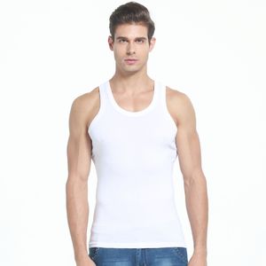 Solid Tank Top Mannen Workout Fitness Sport Spier Lopende Gym Kleding Mouwloze Sexy O-hals T-shirt Mannen Tops Undershirts 210524