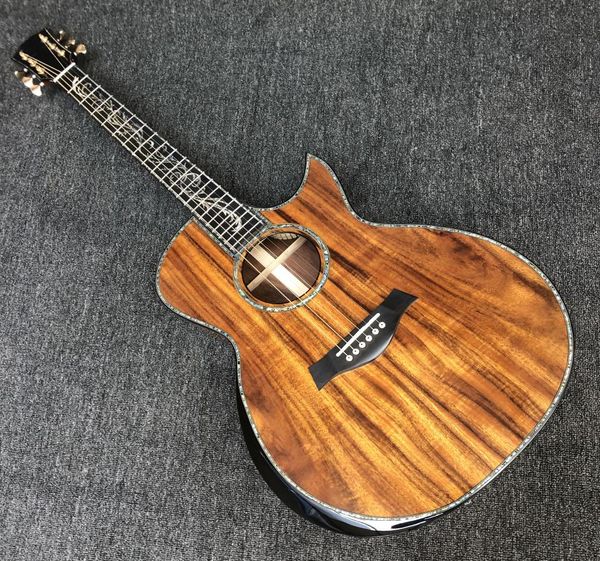 Guitarra acústica PS14 de tapa sólida, diapasón de ébano koawood con pastilla de preamplificador B Band A11, eq sp14, guitarra folk eléctrica 4375708