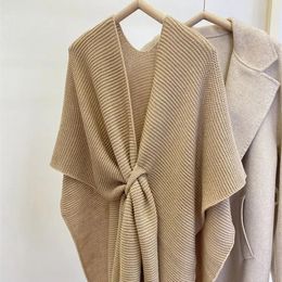 Solide hiver Triangle écharpe femmes châle enveloppes garder au chaud Patchwork couverture femme Pashmina tricot Ponchos pour dames T185 240108
