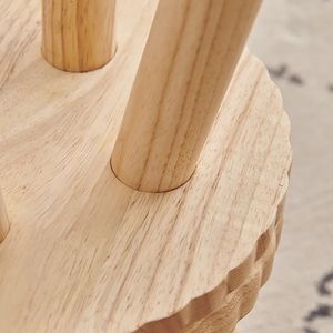 Taburetes de madera sólida para niños pequeños banco moderno simple sencillo de estar creativo