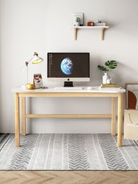 Solide houten bureau eenvoudige desktop computerbureau thuis slaapkamer primaire en middelbare scholieren schrijven bureau