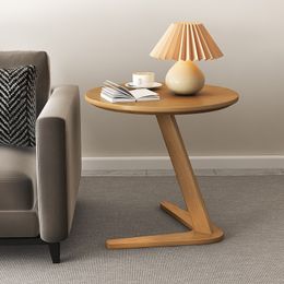 Table d'appoint en bois massif petite table basse de canapé meubles mobiles simples modernes légers luxe luxe appartement salon décorati