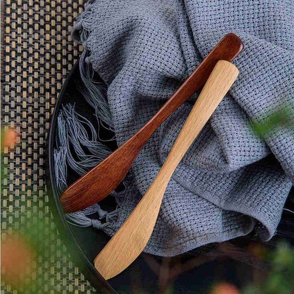 Vaisselle en bois massif, couteau à pain, couteau à beurre, couteau à confiture, spatule occidentale