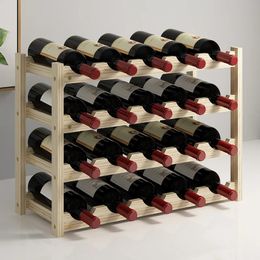 Estante de madera maciza para vino, gabinete de almacenamiento, soporte para botellas, estante rojo, exhibición de madera para el hogar 240111