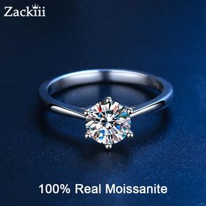 Solitaire Ring 3CT Verlovingsringen voor Vrouwen 18K Verguld Sterling Zilver VVS1 Diamanten Huwelijksbelofte Verjaardagscadeau 231007