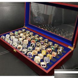 Solitaire Ring 55st 1967 tot 2023 basketbalteam kampioenen kampioenschapsset met houten kist souvenir mannen vrouwen jongen fan brithday gif d otvhi