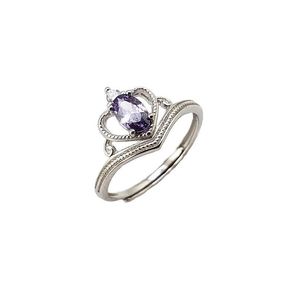 Anillo solitario Cr Amantes de la joyería Promesa 5A Zircon Cz 925 Sterling Sier Anillos de boda para mujeres Hombres Fiesta Mejor Gi Dhrd3