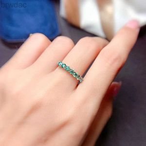 Anillo solitario moissanite hermoso anillo de hilo 925 anillo de diamante de plata esterlina.Joyas de moda D240419