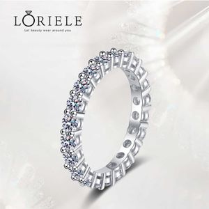Solitaire ring LORIELE echte 925 zilveren luxe Moissanite volledige eeuwigheid diamanten verlovingsring voor vrouwen 22ct Moissanite trouwring ring Z0603