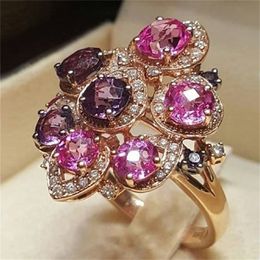 Solitaire Ring Puur 18K Rose Goud Rode Ruby Edelsteen voor Vrouwen Anillos De Bague Bizuteria Sieraden 231101