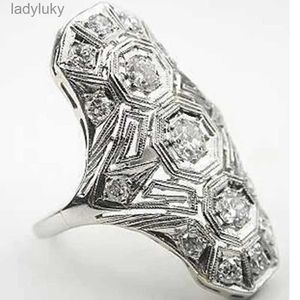 Solitaire ring Rhinstone -ringen voor vrouwen en man bruiloft verlovingsring kristallen ring bague femme luxe sieraden 240226