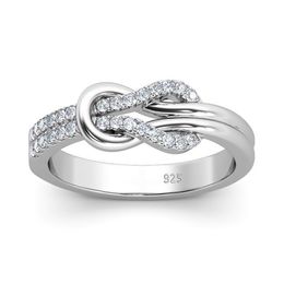 Solitaire Ring Trend Steen Strik Ring Voor Vrouwen Solid Sterling Zilver 925 Delicate Bruiloft Sieraden Cadeau Art Deco Hoge Kwaliteit Sale 230508