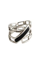 Solitaire Ring avec du style zircon noir bijoux de soul bon bijou pour femmes cadeau en 925 sterling silversuper offres cluster anneaux1130777
