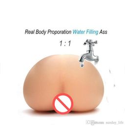 Solo Flesh Water geïnjecteerd lucht inflatie kunstvagina echte kut pocket kut kunstkut voor man mannelijke seksspeeltje voor mannen se2924016