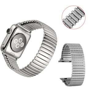 Bracelet à boucle solo pour Apple Watch Band 40mm 38mm Bracelet élastique en acier inoxydable Bracelet de ceinture en métal iWatch Series 6 SE 5 4 3