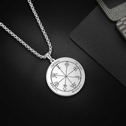 Salomon Pentagram s Fortune Seal Pendant Collier Men Femmes Vintage en acier inoxydable Lucky Amulet Bijoux d'anniversaire Cadeaux