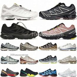 Salomon XT-6 2024 Triple noir blanc Lunar Rock Sandy Liang Wren Kangaroo Chaussures de course Men Femmes Blue Vintage Khaki Monument Phantom Safari Gore-Tex RecUt G9ee