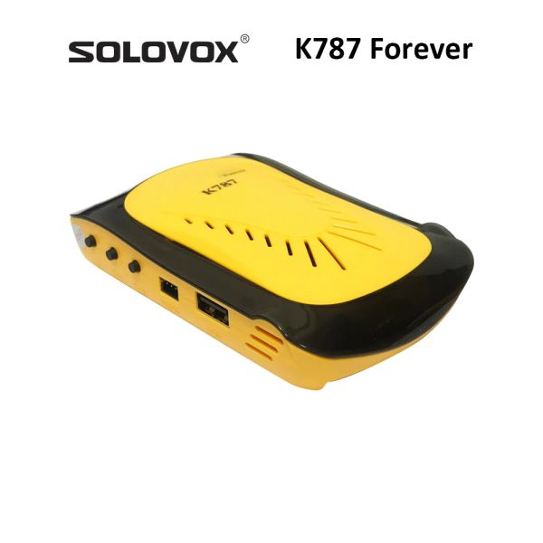 Solovox 2024 K787 Forever HD DVB S2 Satellite TV Receptor Soporte H.265 Decodificador HEVC Africano Sudeste Asia IKS Powervu Biss