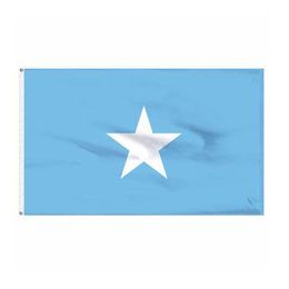 Somalië vlag Hoge kwaliteit 3x5 ft National Banner 90x150cm Festival Party Gift 100D Polyester Indoor Outdoor Gedrukt Vlaggen en Banners